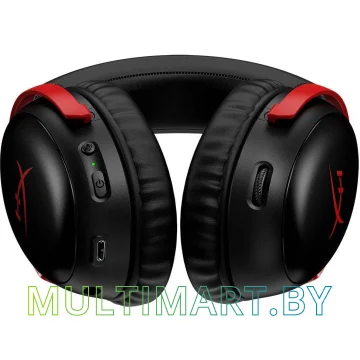 Наушники HyperX Cloud III Wireless (черный/красный) картинка 6